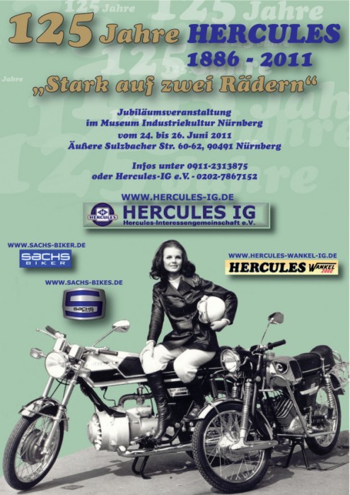 Hercules 125 Jahre Treffen mit DKW, Sachs und Sachs-Bikes