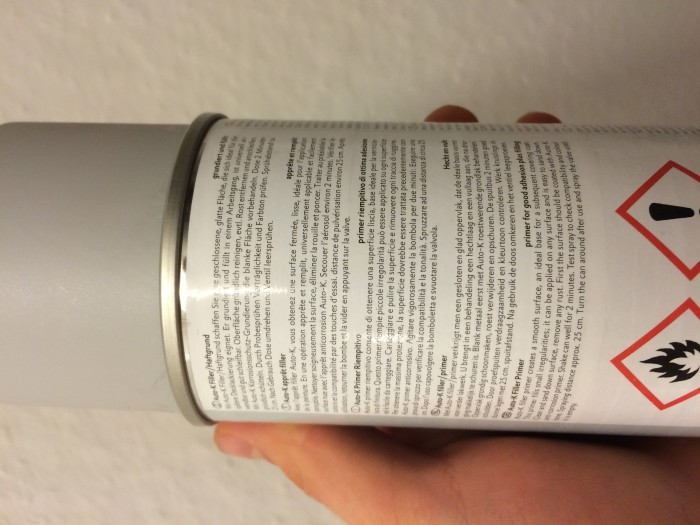 Grundierung/Filler Rückseite 1
