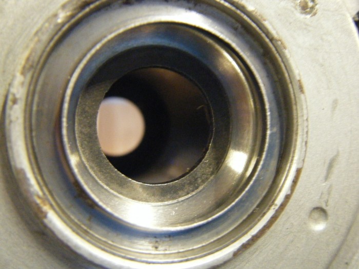 Lagerschale auf der Antriebsseite im sauberen Zustand