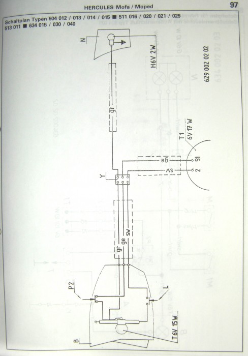 Hercules Optima Schaltplan 513 011